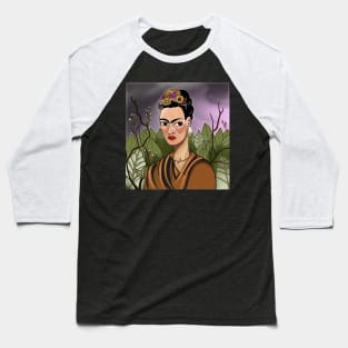 Freda Kahlo Freda self portrait with barb wire necklace Baseball T-Shirt